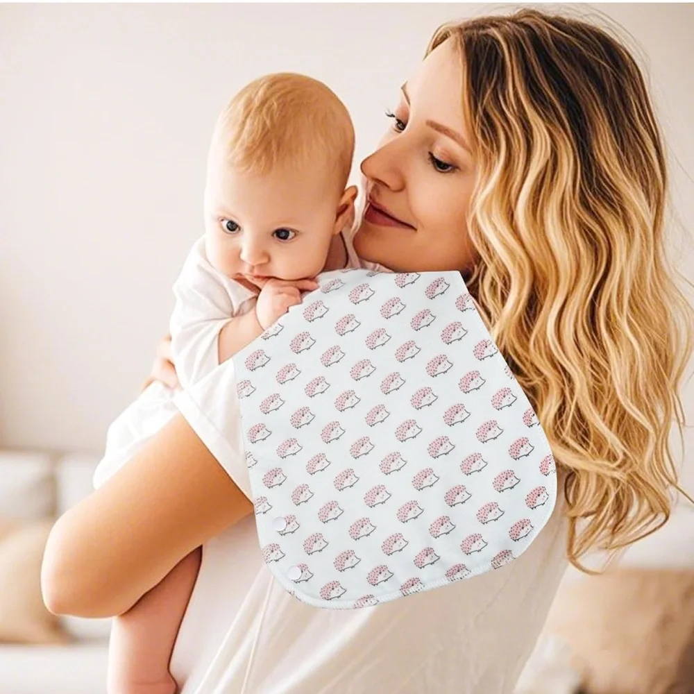 6 Pack Baby Burp Cloth Bibs Set Large Super Absorbent Soft Cotton Burping Cloths